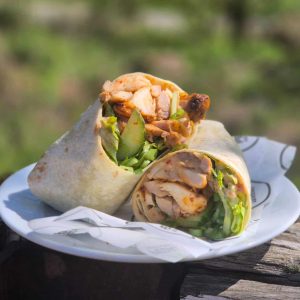 Image of our sweet chilli chicken wrap